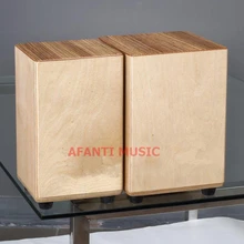 Afanti Music Zebrawood / Birch Wood / Natural Cajon Drum (KHG-122)