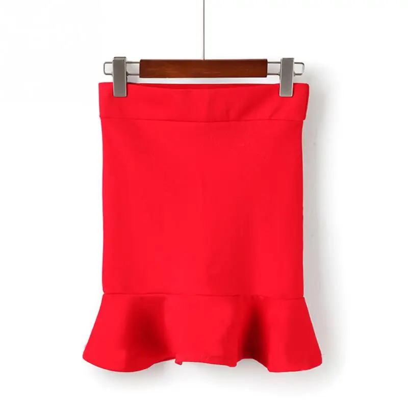 Летние Для женщин модное мини посылка бедра юбка рюшами Фиштейл пикантные