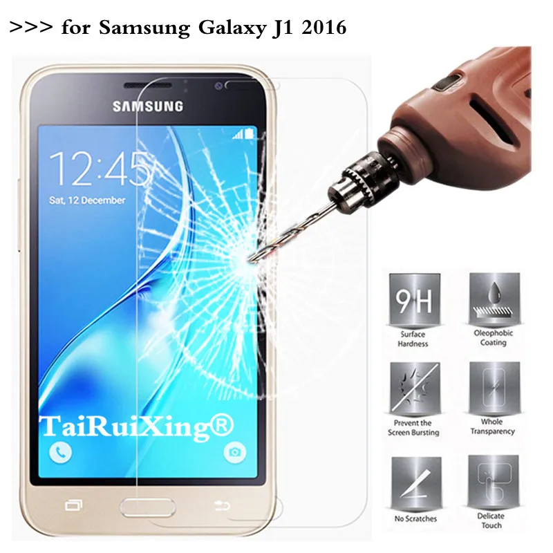 

9H 2.5D 0.26 mm Tempered Glass Screen Protector For Samsung Galaxy J1 2016 J120 Protective Film For Samsung Galaxy J1 2016 *