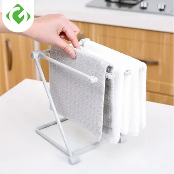 

Foldding Rack Kitchen Storage Rack Cleaning Cloths Towel Hanger Cup Drain Holder Sink Desktop Organizer Holder floating shelf