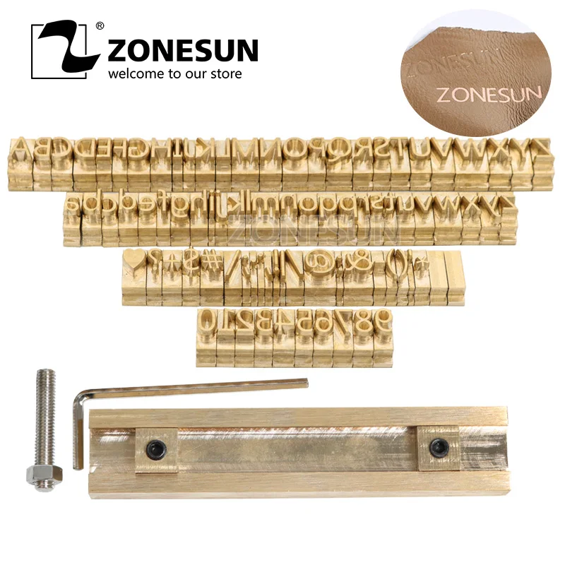 ZONESUN T Тип Гибкие буквы CNC гравировальная форма машина для горячего тиснения фольгой номер алфавита символ пользовательский шрифт символ формы