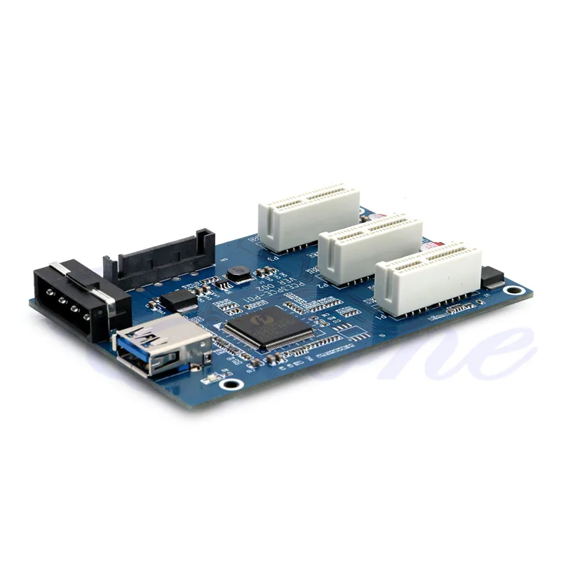 

USB 3.0 Cable 5Gbps PCI-e 1X to 3 Port 1X Switch Multiplier HUB Riser Card High Quality