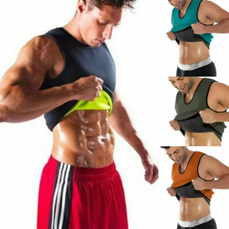 

Men's Waist Trainer Vest Sauna Sweat Body Tank Top Slimming Trimmer Shirt
