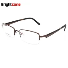 Новые модные мужские очки с рисунком, оптика, оправа, металлическая близорукость, полуоправы
