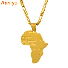Anniyo 8 стиль/карта Африки кулон ожерелье цепочка Африканская