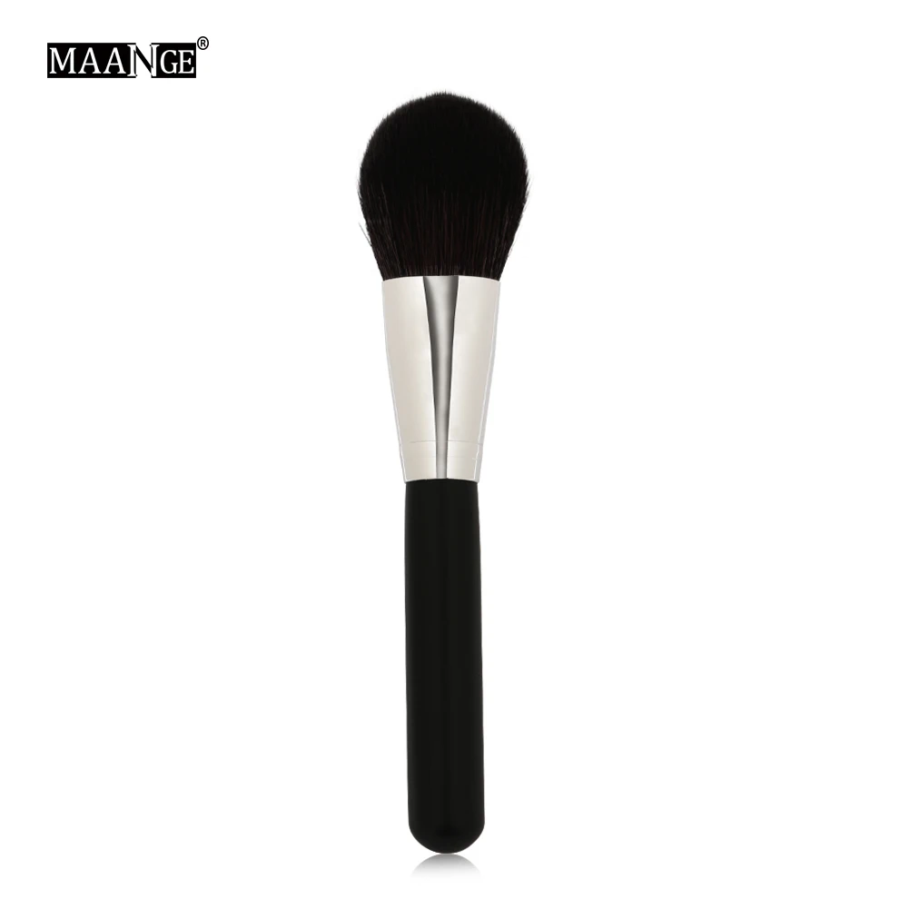 

Goat Hair 1Pcs Round Top Makeup Loose Powder Foundation Compact Powder Blusher Contour highlighter Blending Brush Cosmetic tool
