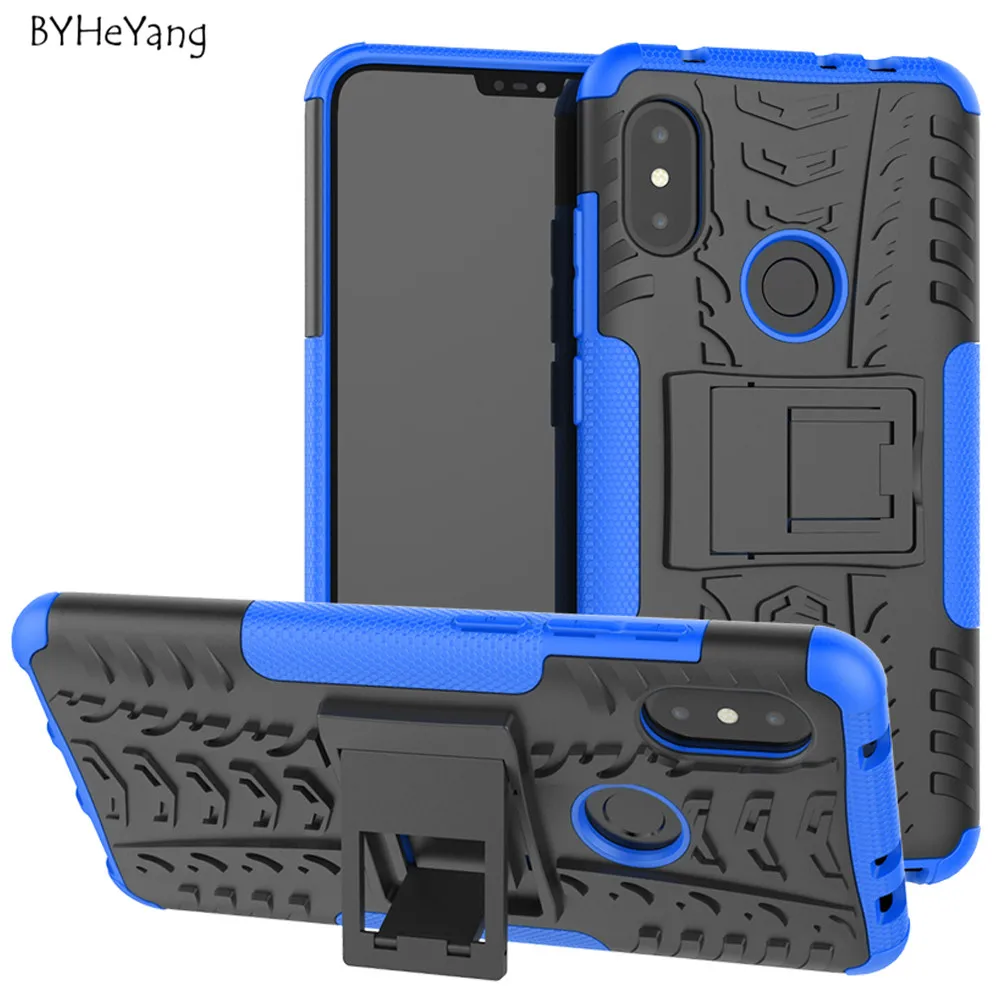 

For Xiaomi Redmi Note 6 Pro Case Redmi Note 6 Pro Fundas ShockProof TPU Hard PC Stand Cases For Xiaomi Redmi Note 6 Pro Cover