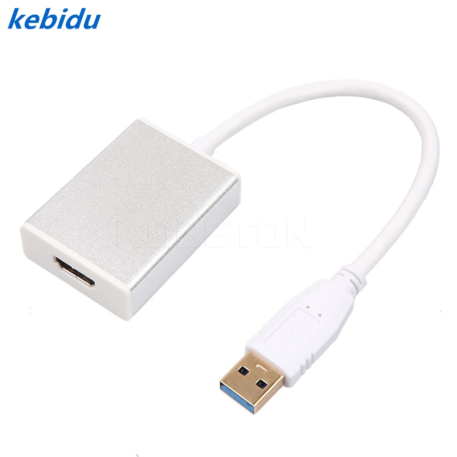 kebidu 5Gbp Input USB 3.0 to HDMI Output Graphic Adapter for MAC HDTV