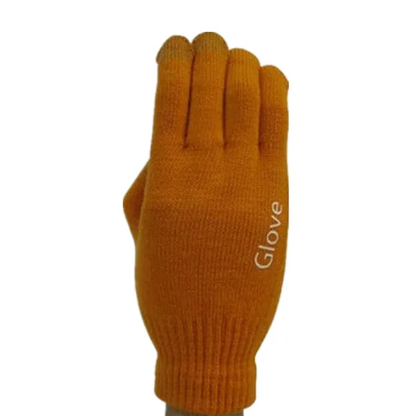 G153 Orange CHSDCSI модные перчатки унисекс красочные перчатки для мобильного телефона Мужские Женские зимние варежки черные теплые перчатки для вождения смартфона - Цвет: G153 Orange