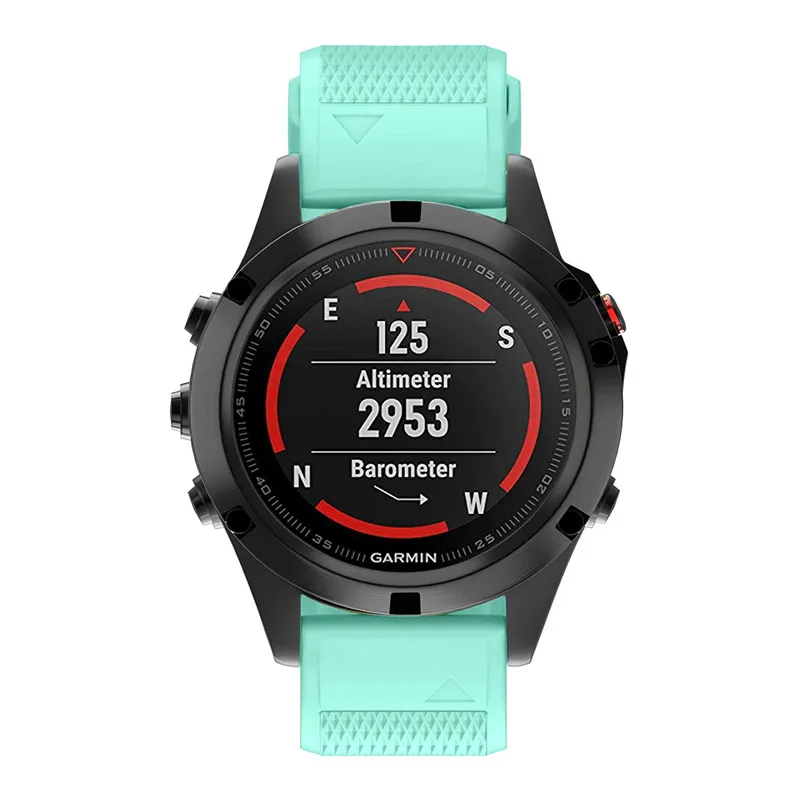 26 мм Quick Release Easy Fit силиконовый сменный ремешок для часов Garmin Fenix 5X/Fenix 5X Plus/Fenix 3 HR/Fenix 3/Tactix Bravo