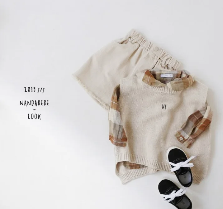 Girl Blouse Toddler Kids Casual Plaid Autumn Clothings Linen T-shirts