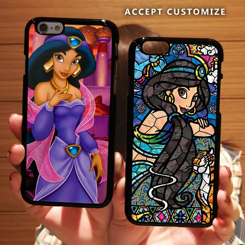 

Cartoon Aladdin Jasmine Cover Shell Case for Apple iPhone 6 6S 7 8 Plus 10 X XS Max XR 5 5S SE