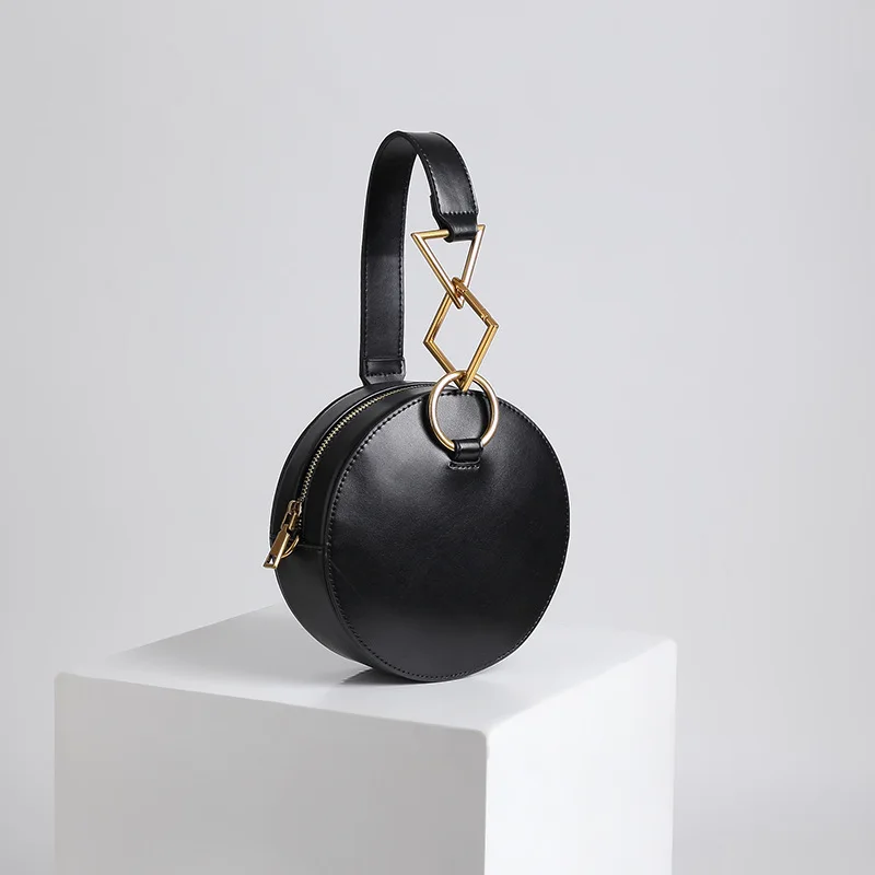 

Super seabob 2018 New Pattern Cute Geometric Woman Package High Quality Pu Box Concise Portable Circle Package DA097