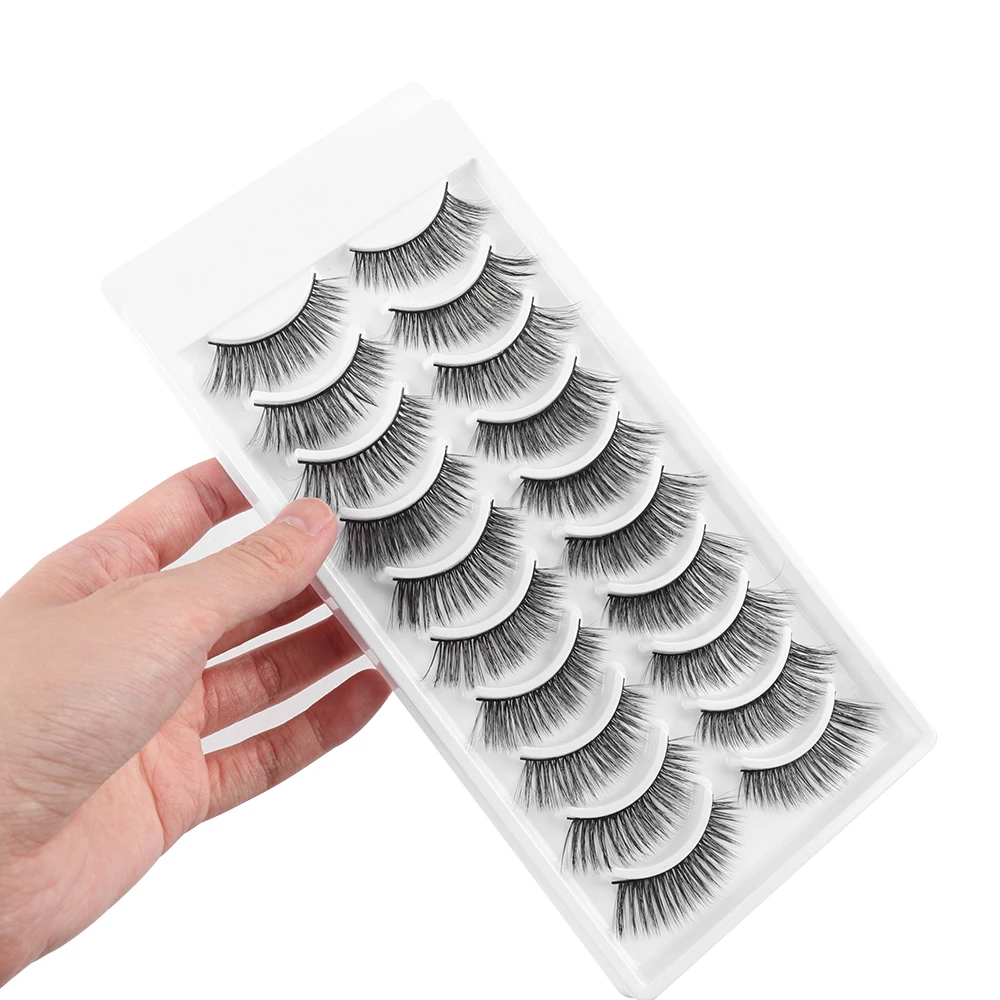 10 парт/компл. 3D Мягкие искусственные норковые волосы Накладные ресницы Wispy