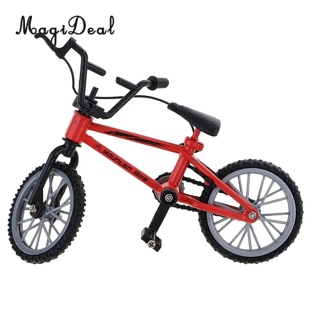 MIni Alloy Finger Mountain Bike Bicycle with Spare Tires for Children Kids Novelty Christmas Gift Collection Desk Table Decor