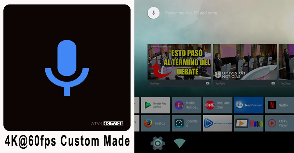 1pcs ATV I Custom Made Amlogic S905X Quad core Smart font b TV b font OS