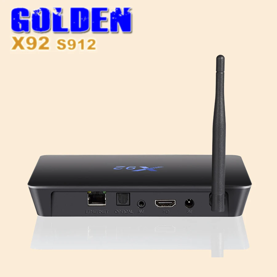 1 шт. X92 2 ГБ/16 ГБ 3 ГБ/16 ГБ Android 6,0 Smart tv Box Amlogic S912 Восьмиядерный процессор 16,1 полностью 5G Wifi 4K H.265 телеприставка