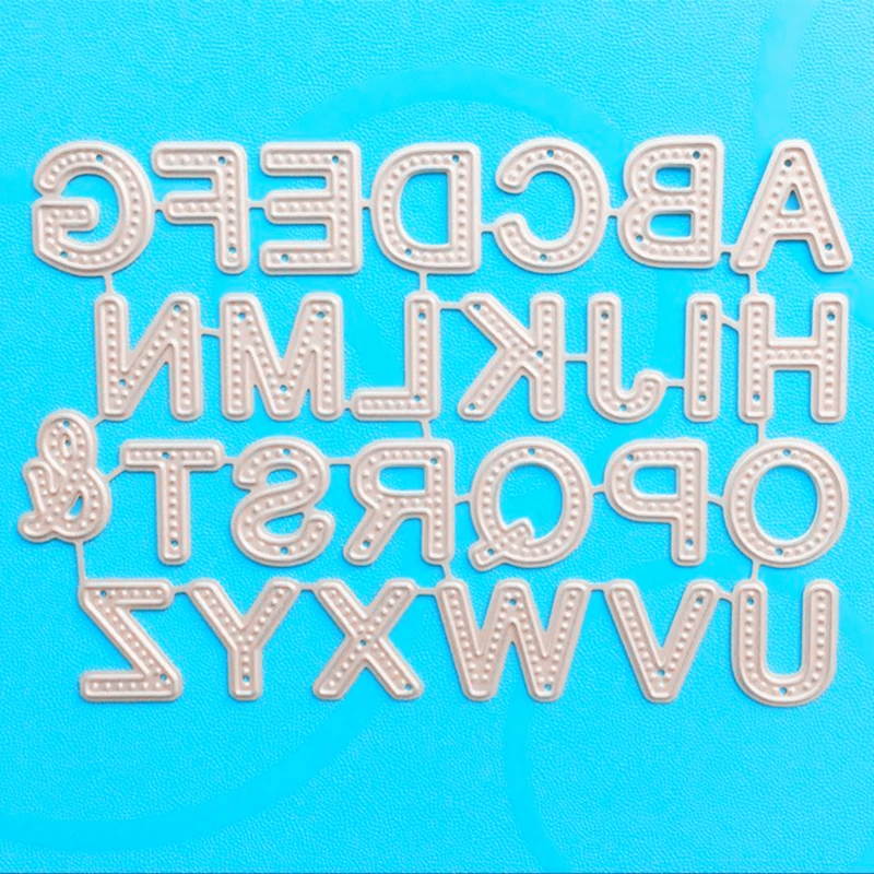 YLCD1179 Alphabet Wedding Metal Cutting Dies For Scrapbooking Stencils