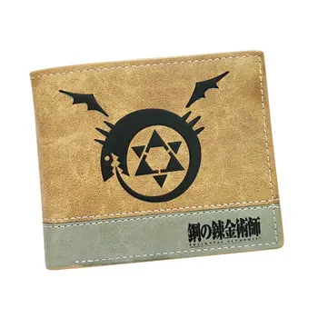 

Hot Japanese Anime Men Wallet Cartoon Design Leather Purse Folded Card Holder Bags carteira Student Boys Girls Short Wallet Gift