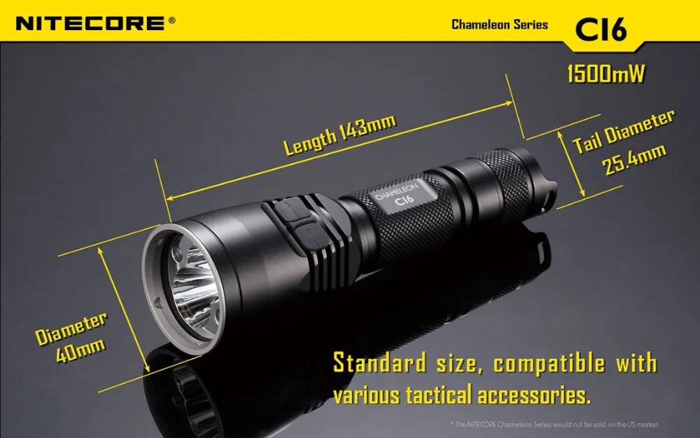 Nitecore Chameleon LED Tactical Flashlight Infra Red White 440 Lumen CI6 NEW without battery new wallet бумажник chameleon