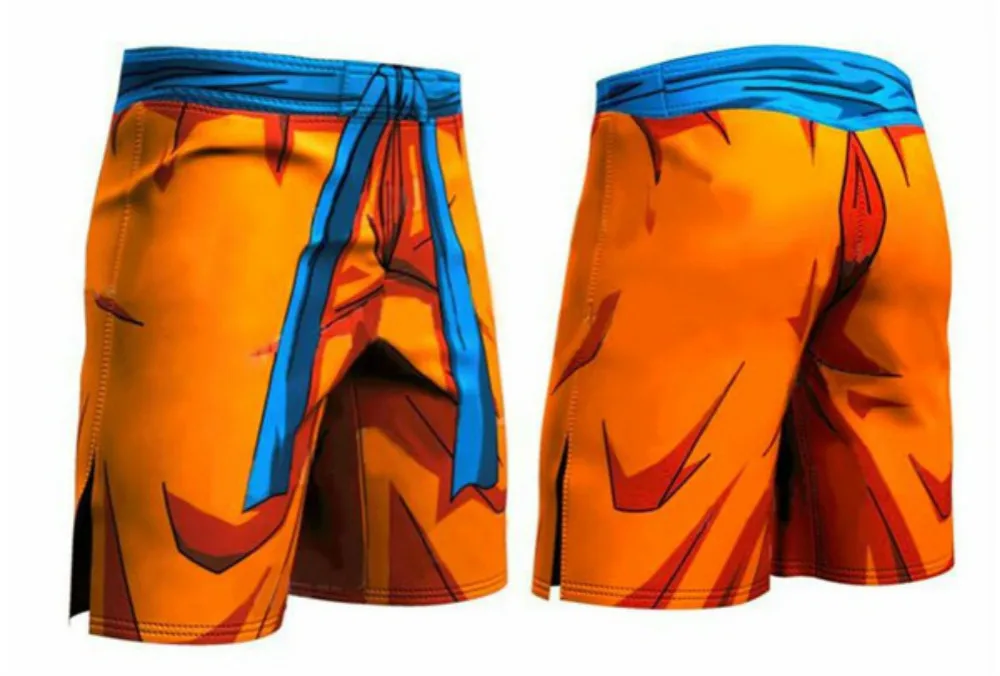 

ZOGAA MEN's Beach Shorts 3D Cartoon Stamp Seven Dragon Ball Wukong Sports Fitness Pants Saiyan Birgitta Beach Pants Sweatpants