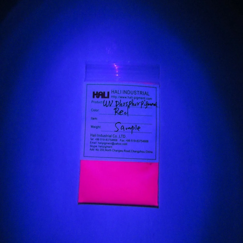 УФ-Флуоресцентный порошок пигмент УФ фосфорный пигмент ультрафиолетовая Люминесцентная пудра, цвет: красный, желтый, зеленый, синий. 1 лот = 200 грамм