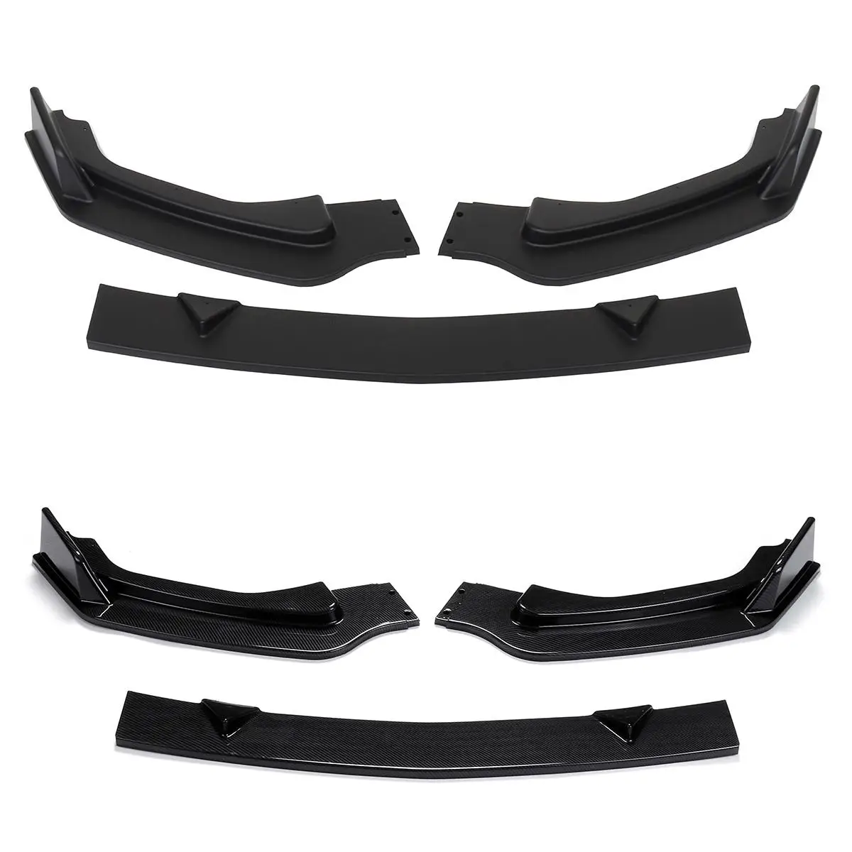 

PP Carbon Fiber/ Matte Black Front Bumper Chin Lip Spoiler Splitters Protection Trim For INFINITI Q50 2014-2017