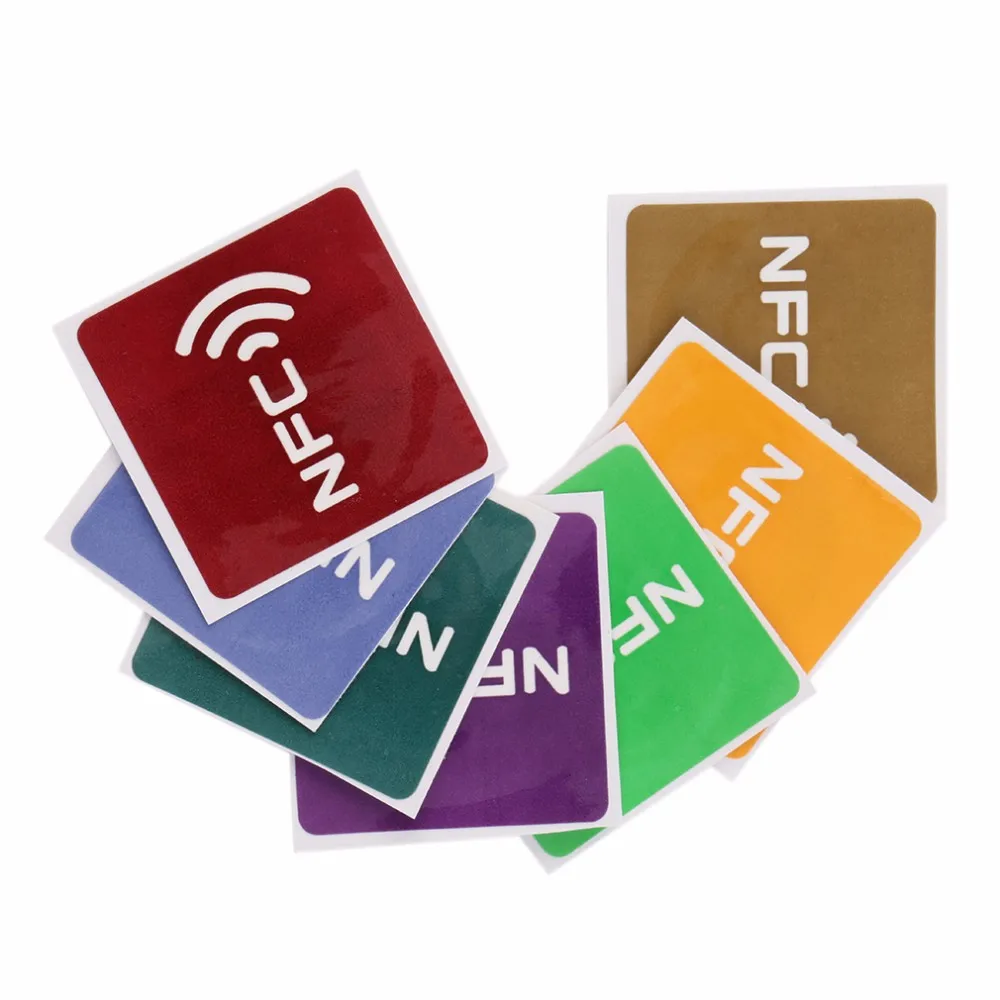 (7 шт/лот) NFC наклейки Метки Ntag216 13 56 МГц Rfid этикетка карта для всех android телефонов|nfc