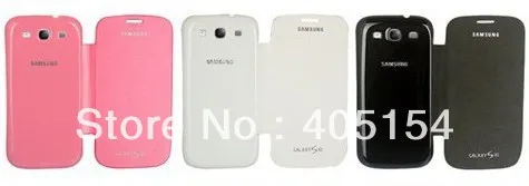 Back cover flip leather case battery housing for Samsung Galaxy S3 i9300 free shipping good quality |