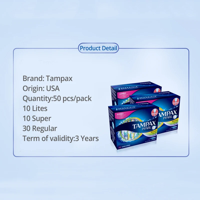 Катетерные тампоны Tampax 50 шт. без запаха установка на 3 впитывания менструальная