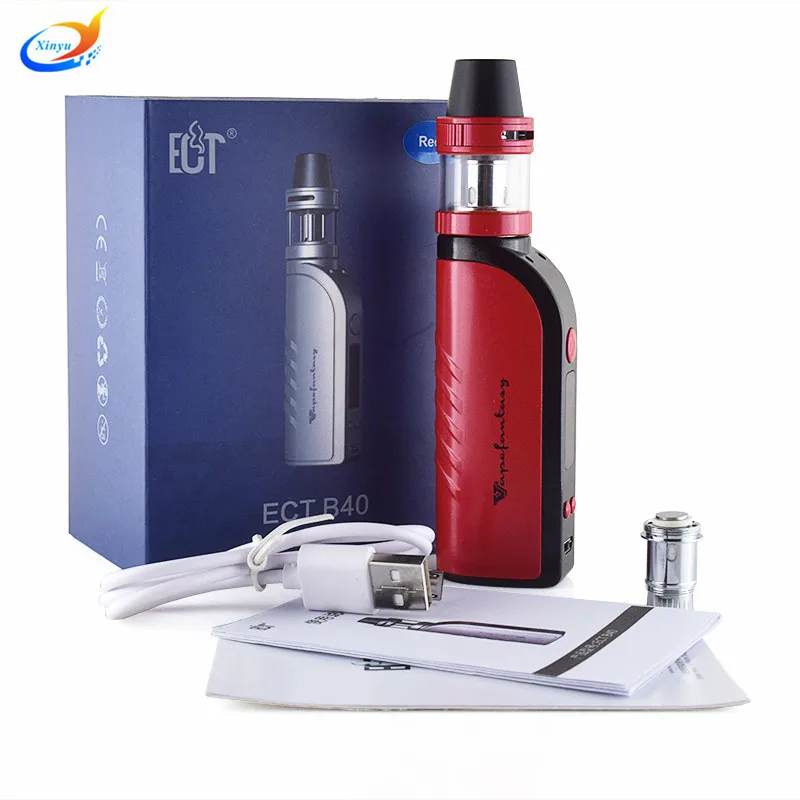 ECT B40 комплект электронных сигарет поле mod vape mod met Распылитель 2,0 мл испаритель 1200 мАч Электронная сигарета starter vape комплекты