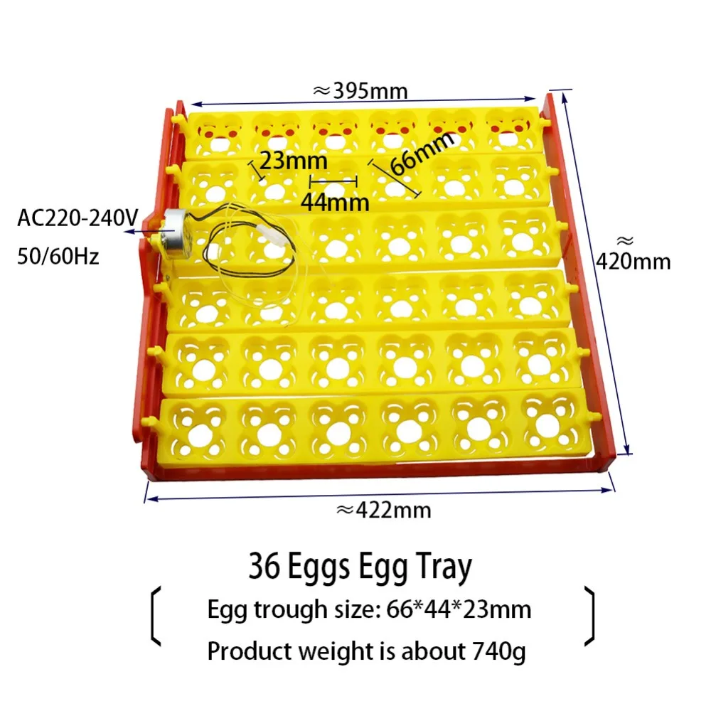Яичные лотки для инкубатора автоматический поворот яиц 56/48/36/24 яйцо корыто голубь цыпленка птица птицы яйцо инкубационное AC220-240V 50/60Hz