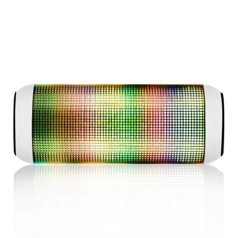 White LED speaker Портативный bluetooth-динамик s светодиодный 7 моделей беспроводной динамик 4,1 HD бас мощный звук с микрофоном Hands Free для смартфона - Color: White LED speaker