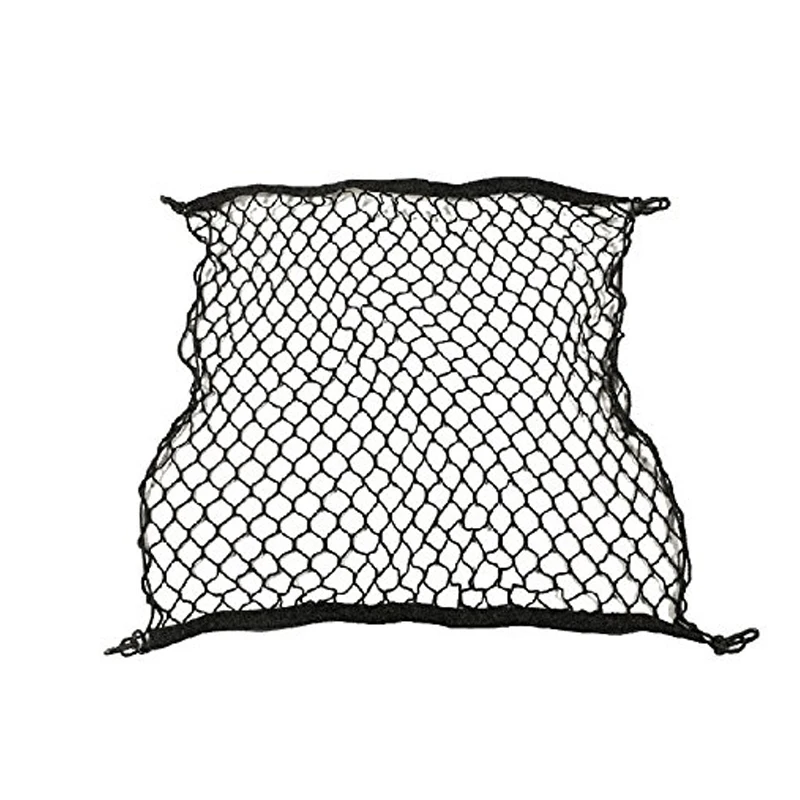 1pc Black 70*70 CM Universal Car Trunk Luggage Storage Net Bag Nylon Elastic Cargo Holder Mesh