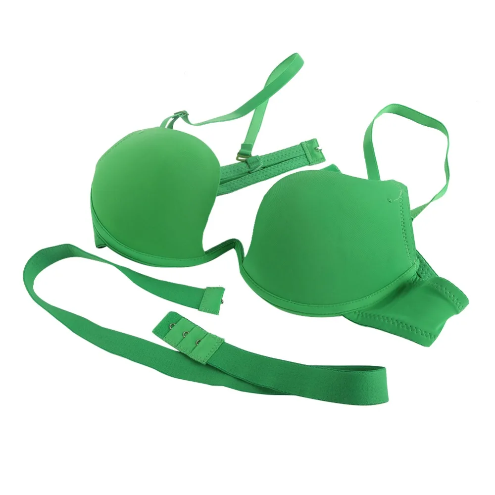 Women Sexy Bra Deep U Low Cut Super Push Up Backless Bra Brassiere Sutian Underwear Bralette Sujetador