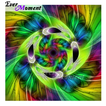

Ever Moment Diamond Painting Colorful Feather Circle Picture Of Rhinestone 5D DIY Decoration Diamond Embroidery Square 3F1182
