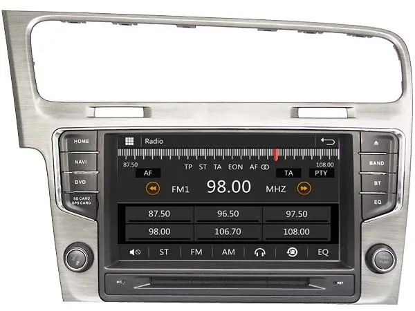 Top Car DVD GPS mutimedia system for VW Volkswagen  Golf7 MK7 2013 Radio Navi Bluetooth HD Multimedia System 3G WIFI DVR SWC DSP 3