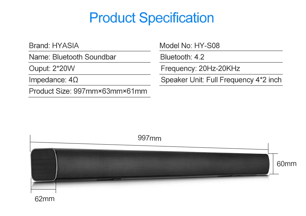 bluetooth soundbar speakers