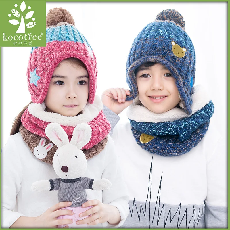 Детская зимняя шапка, шарф, варежки, набор разноцветных полосатых вязаных детских шапок, теплые перчатки для мальчиков и девочек