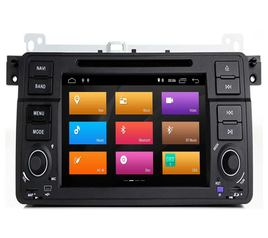 Sale 2019 Car DVD Player 1 Din Android 9.1 For BMW E46 M3 318i/320/325/330/335 Rover 75 MG ZT Radio Audio Stereo GPS Navigation BT 0