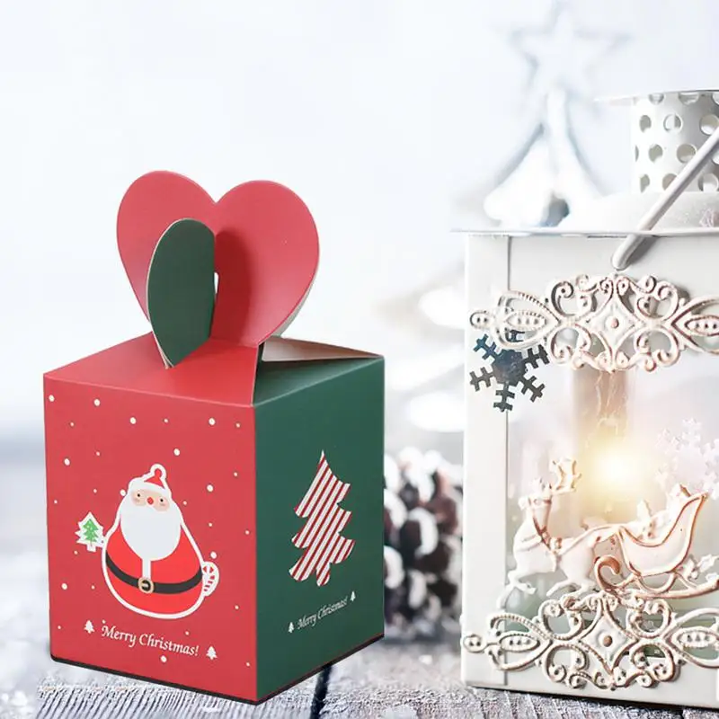 10 шт. Рождественская коробка с конфетами для хранения Детский подарок Box держатель Chritstmas декорации Multi Стиль Рождество Декор