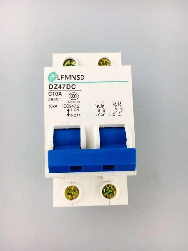 

DC 2P 10A Circuit breaker MCB 2 Poles Solar Energy Photovoltaic PV Mini DC Air switch antiflame rohs