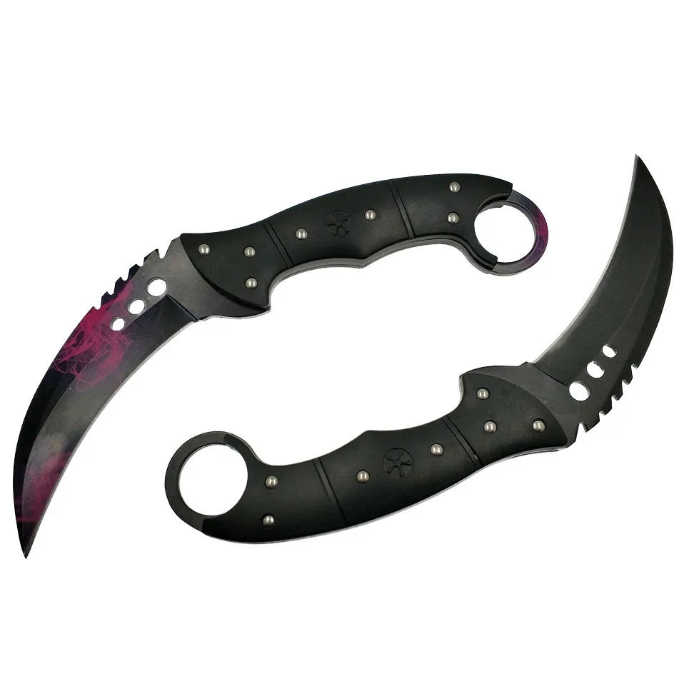 Swayboo Doppler Cs Go Talon Knife Fade Counter Strike Black Tactical  Camping Fixed Blade Outdoor Knife 4