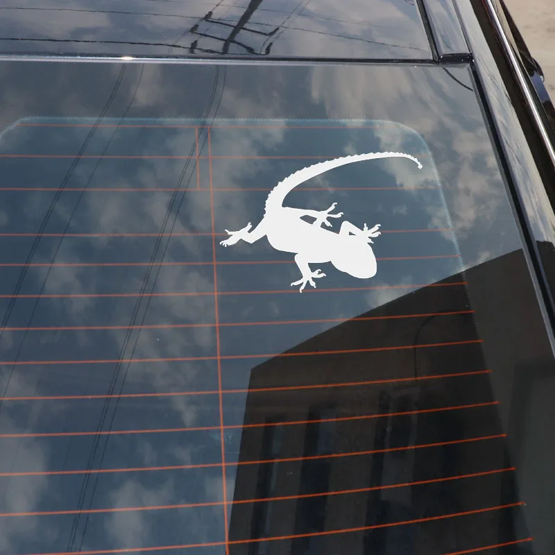 YJZT 14 5*8 4 см забавные виниловые декоративные автомобильные наклейки Gecko в виде