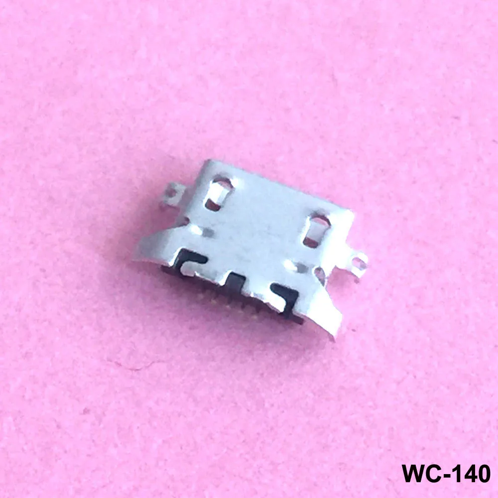 10pcs USB 5pin heavy plate 1.28mm Flat mouth without curling side Female Charging Connector For Lenovo K3 K30 Mini Jack | Мобильные