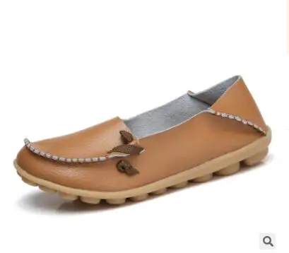 Asileto дышащая обувь из натуральной кожи женская обувь модная женская обувь на шнуровке Повседневная обувь на плоской подошве в горошек; с нескользящей подошвой; обувь для улицы; FlatsT146 - Цвет: Light brown