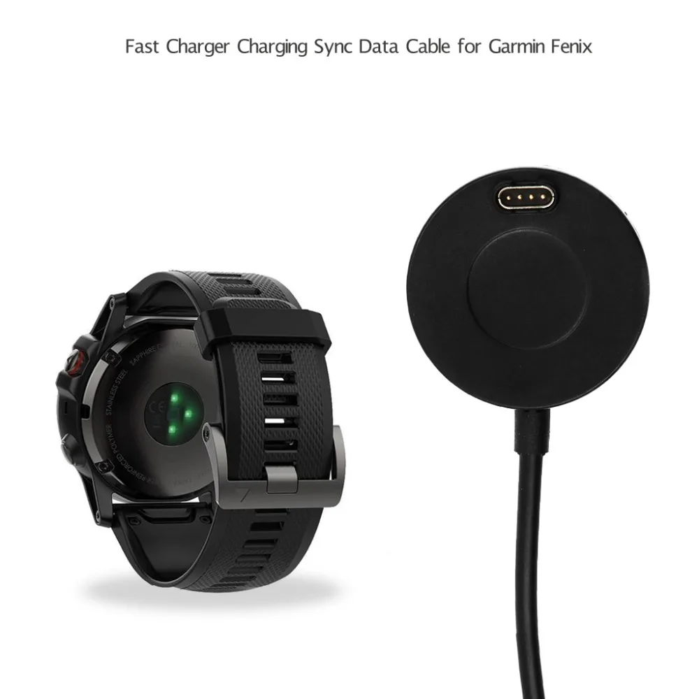 

1m/3.3ft Fast Charger Charging Sync Data Cable with Magnetic Suction Base Wire Cord for Garmin Fenix 5 5S 5X Fenix5 5 S X New