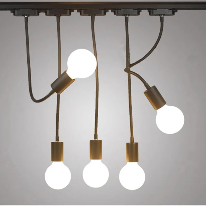 

AC 110V 220V E27 Lamp Base light bulb holder Iron Pendant Lamps Coffee House bar home decor Indoor Lighting