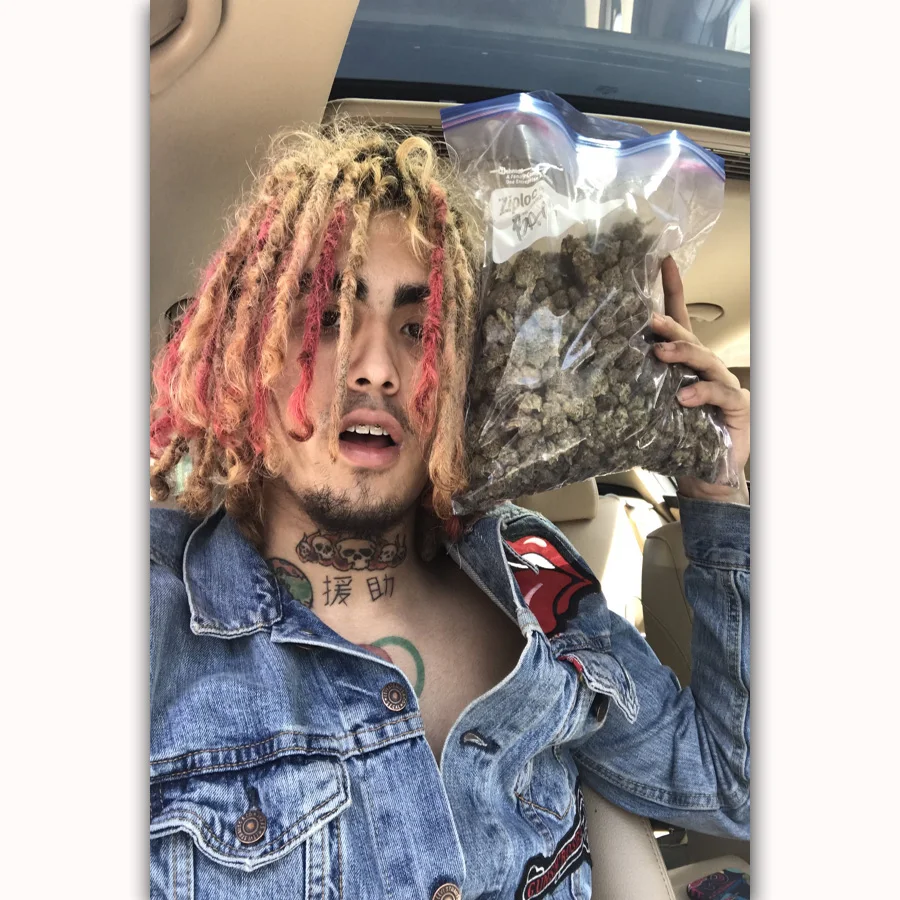 

MQ2091 Lil Pump American Hip Hop Rapper Music Star Singer Hot New Art Poster Top Silk Light Canvas Home Decor Wall Picture Print