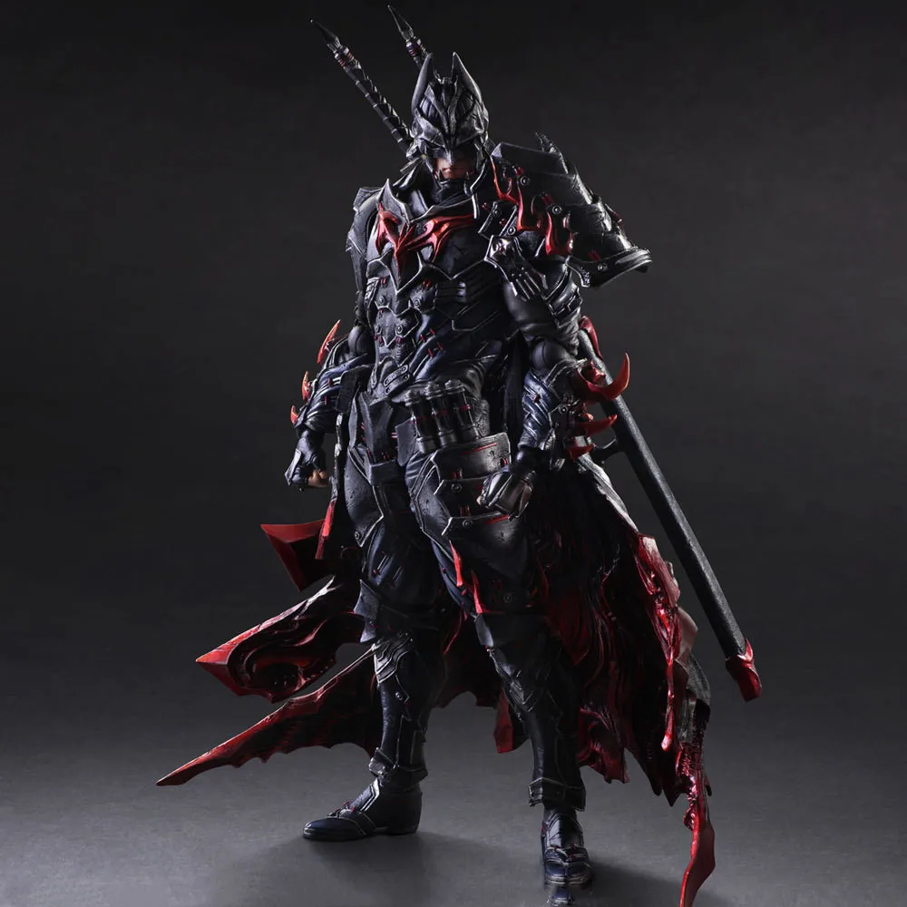 

Batman Play Arts Ninja sakura Bushidou The Dark Knight Movable Joint Dress up dolls Action Figure Collectible